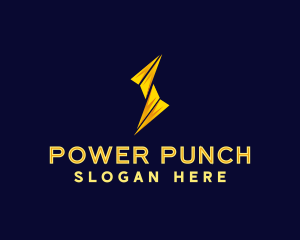 Lightning Power Bolt logo design