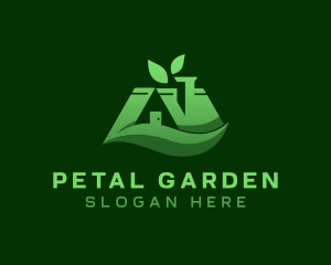 Home Backyard Landscaping logo design