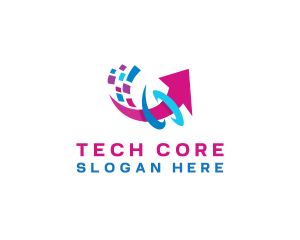 Tech Arrow Data logo design