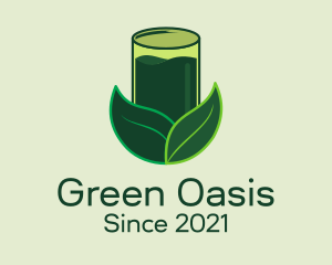 Healthy Green Juice  logo design