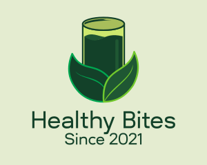 Healthy Green Juice  logo design