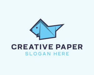 Dog Paper Origami  logo