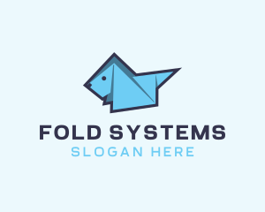 Dog Paper Origami  logo