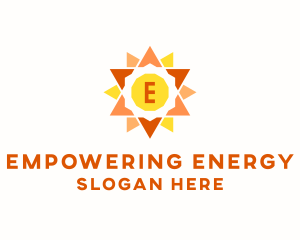 Solar Sun Power  logo design