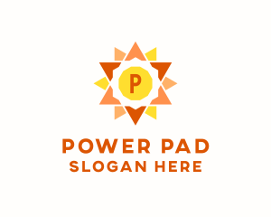 Solar Sun Power  logo design