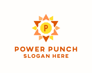 Solar Sun Power  logo design