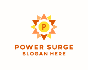 Solar Sun Power  logo design