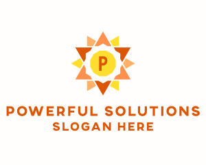 Solar Sun Power  logo design