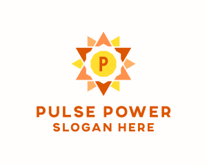 Solar Sun Power  logo design