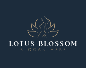 Lotus Woman Body logo design