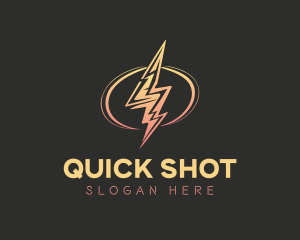 Energy Lightning Bolt logo design