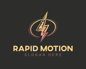 Energy Lightning Bolt logo design