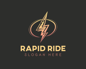 Energy Lightning Bolt logo design