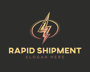 Energy Lightning Bolt logo design