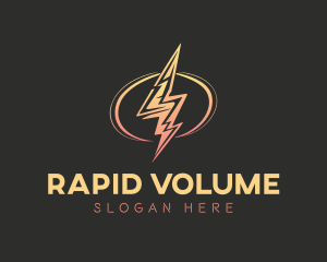 Energy Lightning Bolt logo design