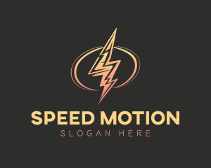 Energy Lightning Bolt logo design