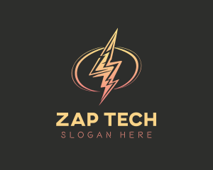 Energy Lightning Bolt logo design