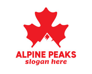 Canadian Mountain Peak logo design