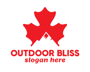 Canadian Mountain Peak logo design