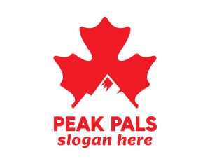 Canadian Mountain Peak logo design