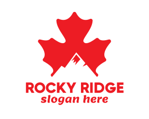 Canadian Mountain Peak logo design