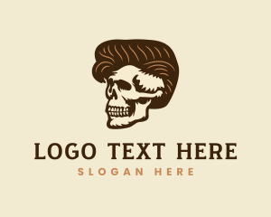 Punk Skeleton Skull logo