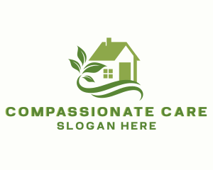 House Lawn Care Landscaping logo design