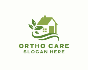 House Lawn Care Landscaping logo design