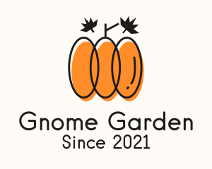 Garden Leaf Pumpkin logo design