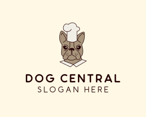 French Bulldog Dog Chef  logo design