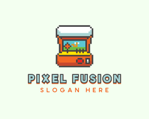 Arcade Pixel Videogame logo design