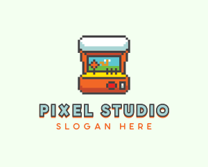 Arcade Pixel Videogame logo design