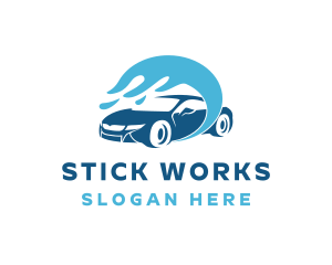 Auto Wash Cleaning logo design