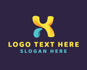 Generic Brand Letter X Logo