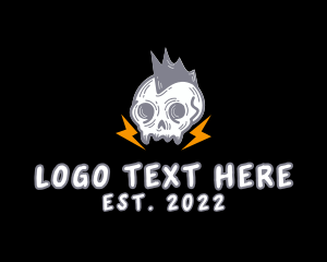 Rockstar Skull Mohawk logo