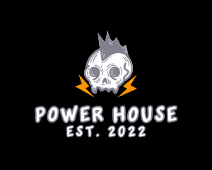 Rockstar Skull Mohawk logo