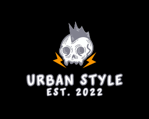 Rockstar Skull Mohawk logo