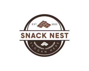 Chocolate Snack Dessert logo design