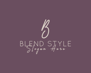 Cosmetics Style Brand logo design