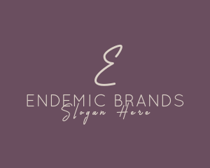 Cosmetics Style Brand logo design