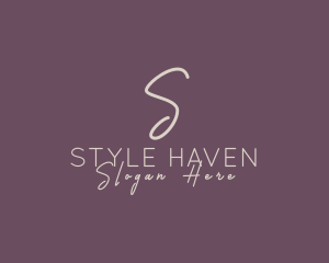 Cosmetics Style Brand logo design