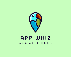 Parrot Bird Navigation logo design