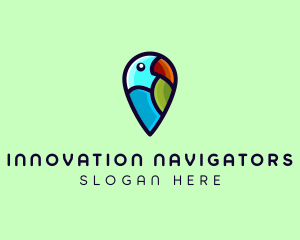 Parrot Bird Navigation logo design