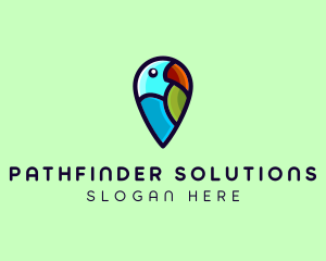 Parrot Bird Navigation logo design