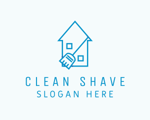 House Cleaning Broom  logo design