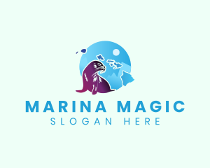 Hawaii Sea Lion logo design