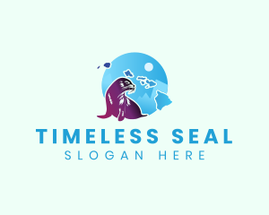 Hawaii Sea Lion logo design