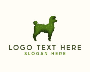 Poodle Topiary Plant logo