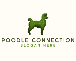 Poodle Topiary Plant logo