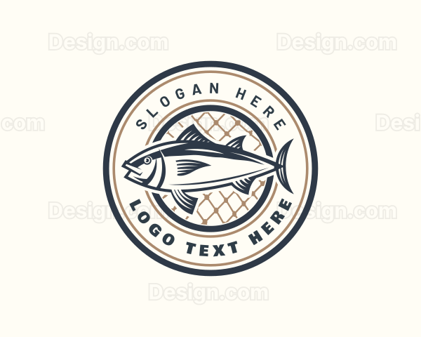 Fishing Net Tuna Farm Logo